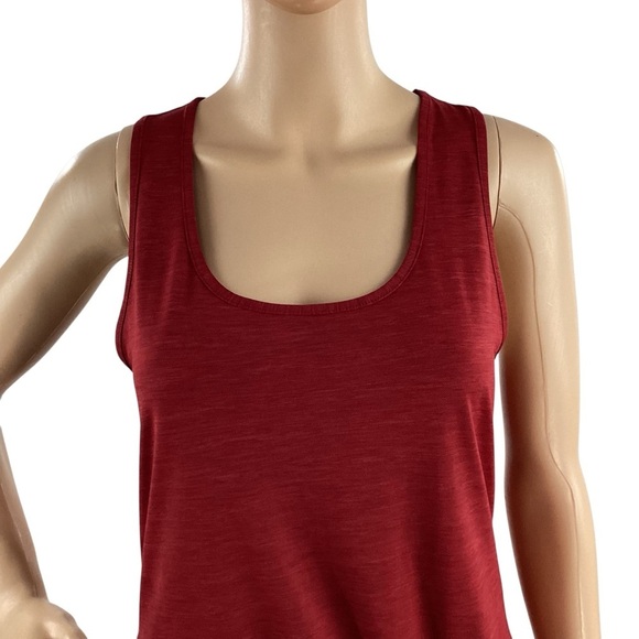Zyia Knot Just a Cute Tank Red Racerback Size M - Picture 2 of 6